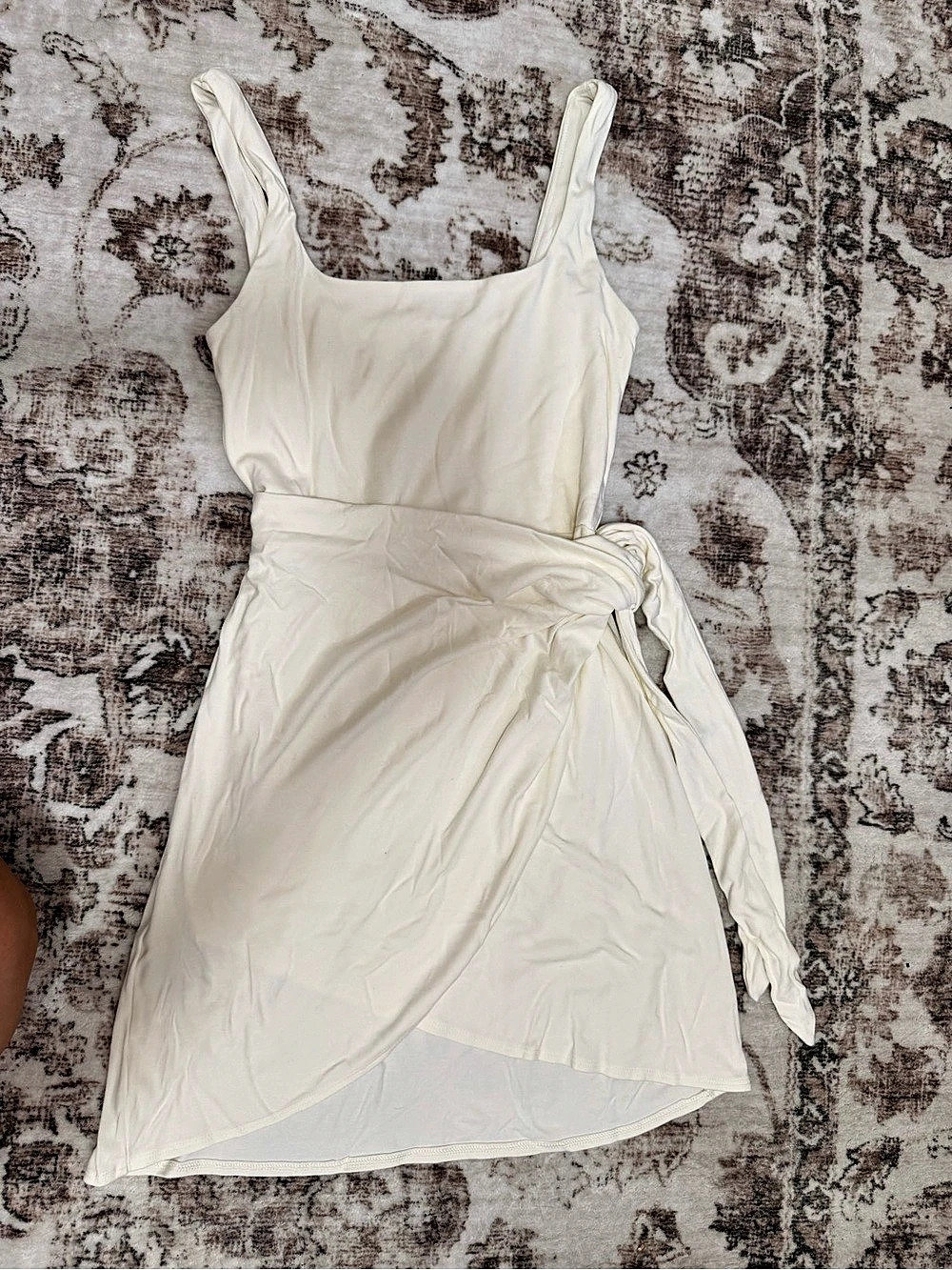 Whimsy + Row White Mini Wrap Dress Like New